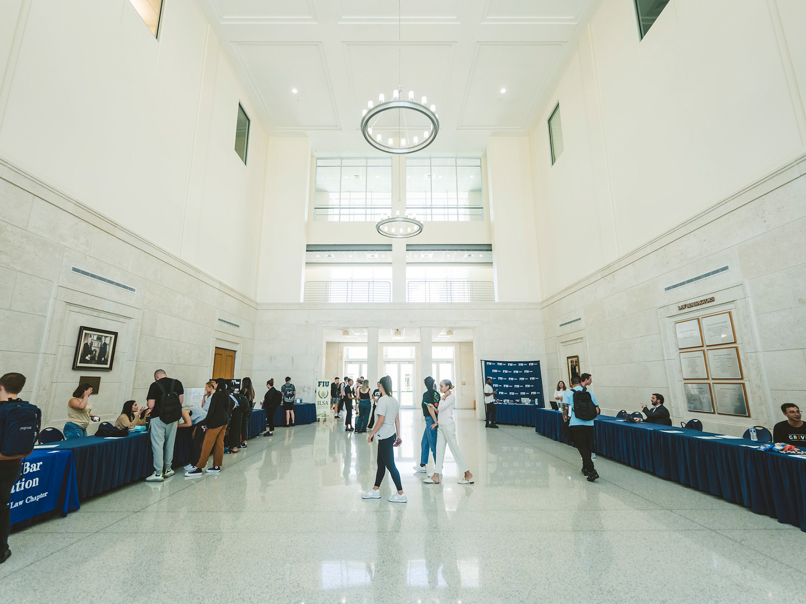 The interior of the Rafael Diaz-Balart Hall