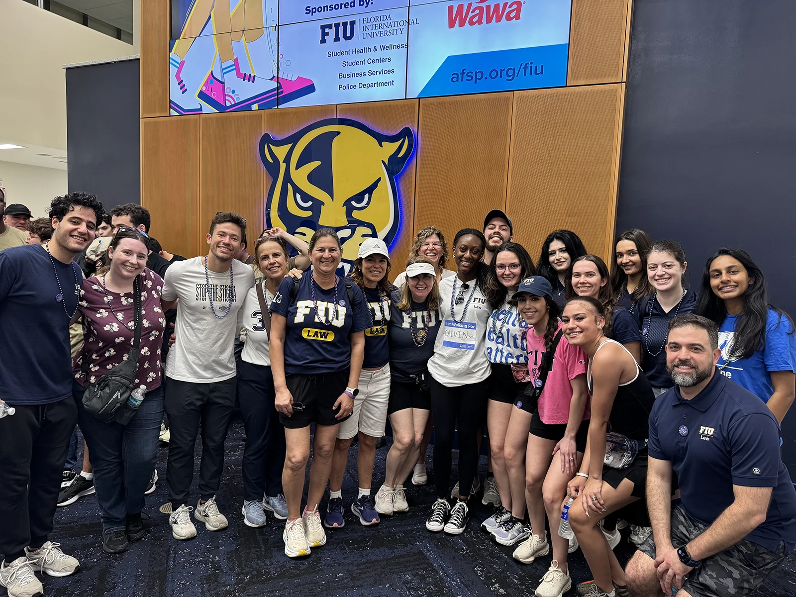 Well-Being team in the FIU GC Pit