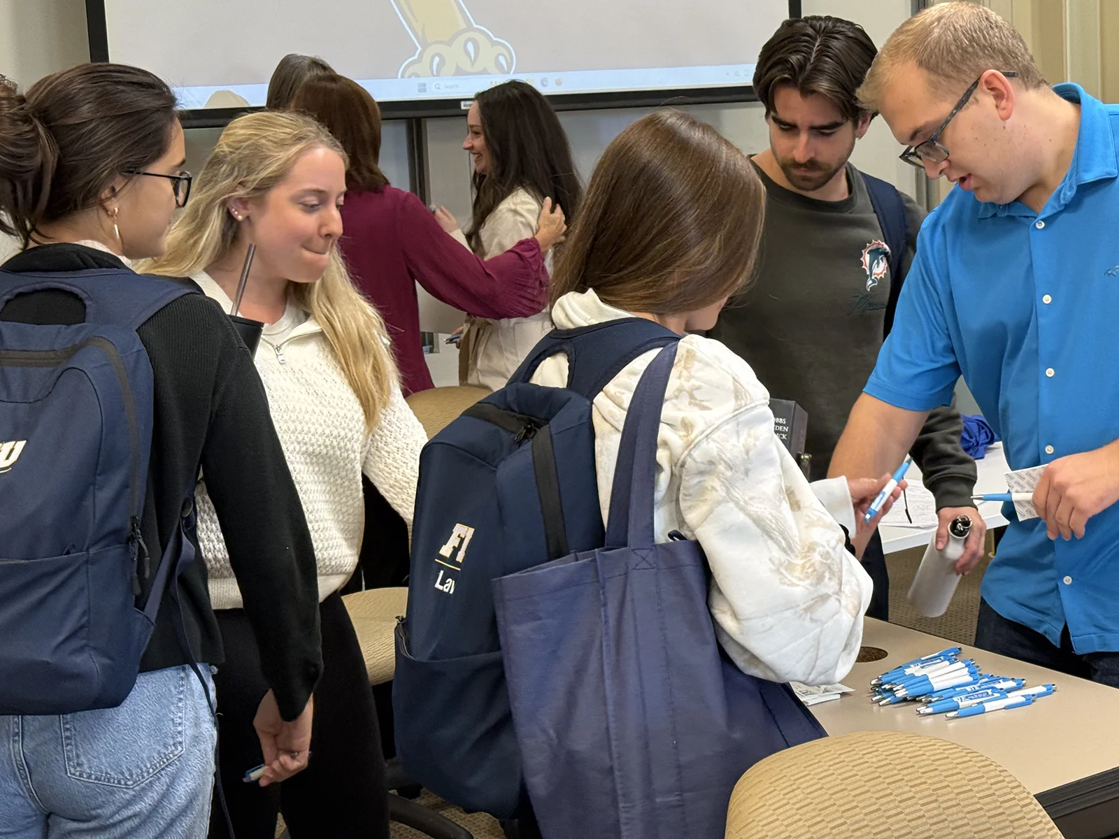 FIU Law students attending a Well-Being event