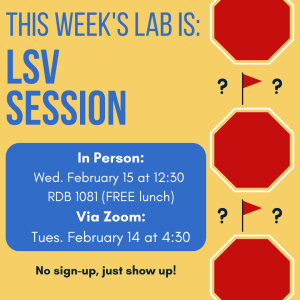 flyer advertising LSV Research Lab