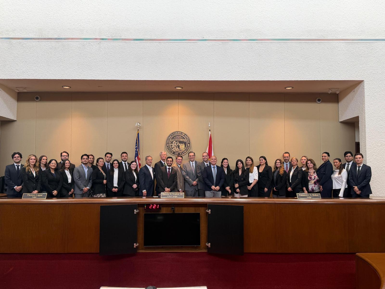 Group photo of FIU Law students at DCA Visit