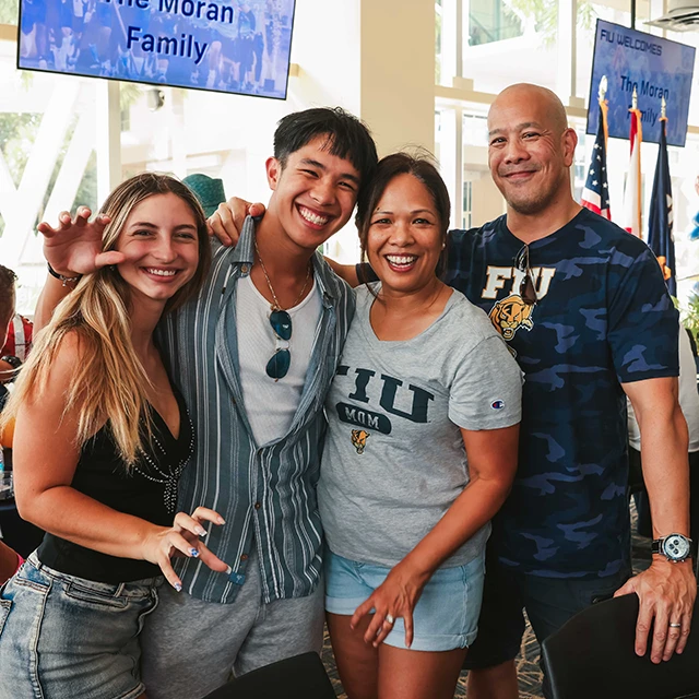 Family at FIU Family Weekend