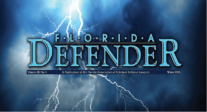 Professors Carpenter And Gottlieb Publish Articles In Florida Defender Magazine