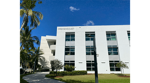 Professor H.T. Smith honored by the University of Miami with the Harold Long Jr. and H.T. Smith Student Services Building